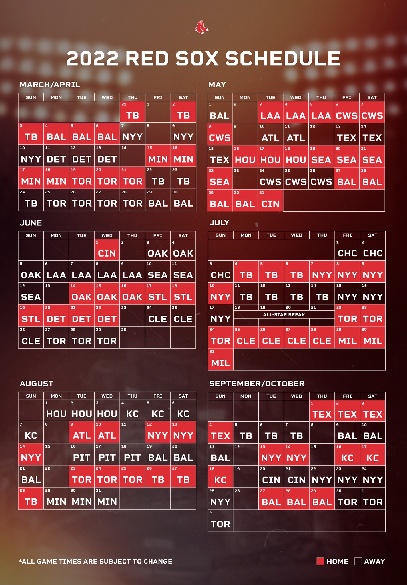 2022 schedule image
